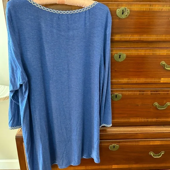 Max Studio XL Long tunic top purple - Picture 2 of 4